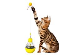 Balle à friandises pour chat, jouet d'alimentation pour chaton avec et lumière LED - Mangeoire puzzle pour chat, jouets d'enrichissement pour chaton pour entraînement interactif
