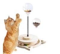 Balle à friandises pour chats, puzzle de printemps pour friandises - Balle de nourriture pour animaux de compagnie avec rail à rouleau, jouets distributeurs de nourriture, jouet de divertissement pour