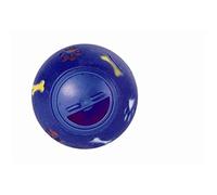 Balle à friandises Trixie pour Chiens - Peut être remplie de friandises - Ouverture réglable pour Augmenter la difficulté - ø 7 cm - Plastique - Sauge - 3492