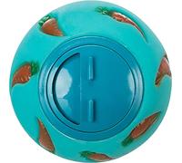 Balle à friandises TRIXIE pour petits animaux - peut être remplie de friandises et dispose d'une ouverture réglable - les friandises tombent lorsque la balle roule - plastique - ø 7 cm - 6275
