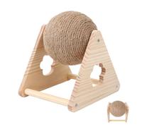Balle à gratter amusante pour chat, jouet pour mettre fin à l'ennui, divertissement d'exercice en sisal intérieur résistant, accessoire interactif pour jeux d'animaux de compagnie, design