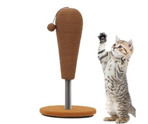 Balle à gratter pour chat - Jouet interactif à gratter pour chaton, système de stabilité monté par ventouse, construction en matériau résistant aux morsures, conception d'engagement des pattes, enrich