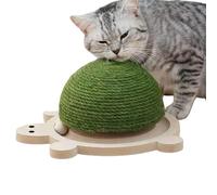 Balle à gratter pour chats, planche à gratter pour chat | Sphère à gratter pour chat en forme de tortue,Grattoir demi-boule en Sisal, résistant à l'usure, résistant aux rayures, avec boules de bois ro