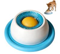 Balle à lécher pour chien avec tapis antidérapant, balle à lécher pour chien avec boule rotative intégrée, jouet à lécher pour chien avec ventouse, gamelle pour petites races