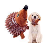 Balle à picots pour chien - Balle flottante en peluche pour chien, grenouille/hérisson en peluche, balles à mâcher agressives en caoutchouc naturel, jouets en peluche pour nettoyage des dents