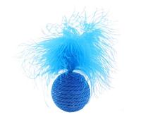 Balle à Plumes pour Chat | Jouets interactifs pour Chaton | Balle à Plumes pour Chat Jouet interactif pour Jeu et Exercice de Poursuite
