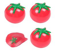 Balle à presser aux tomates imitation tomates balles anti-stress matériaux TPR accessoires d'eau jouet balle pour enfants 3 pièces balles collantes spongieuses jouets sensoriels anti-stress presser