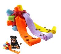 Balle à renifler pour Chiens - Jouet à renifler Lavable, Stimulation mentale à Alimentation Lente, Compartiments à friandises intégrés, poignée Corde à Tirer | Accessoire Fourrure pour