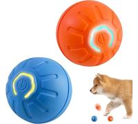 Balle à rouler interactive pour animaux de compagnie, balles de jouet pour chien avec fonction de réveil intelligente, jouet actif anti-obstacles pour chiens énergiques, automatique pour chiots/chiens