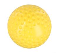 Balle alvéolée pour machine à lancer de baseball et softball de 22,9 ou 30,5 cm, matériau PU pour une pratique prolongée au bâton (30,5 cm jaune)