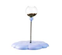 Balle anti-fuite pour chat - Jouet à ressort amovible - Avec barre à ressort - Balle de distribution de nourriture interactive amusante - Pour chat de race de petite et moyenne taille