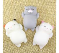 Balle Anti-Stress 1 Pièce, Mini Jouet À Presser, Chat Squishy, Poupée Kawaii, Extensible, Animal De Guérison, Anti-Stress, Main Fidget Vent