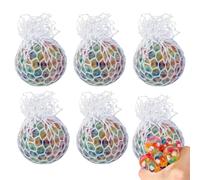 Balle Anti-Stress, Anti Stress Enfant Balle,Squishy Balle Fidget Toys, Lot 6 de Boules Anti-Stress pour Enfant et Adulte pour Soulager l'anxiété et Gérer La Colère