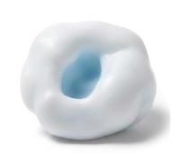 Balle Anti-Stress Bleue à montée Lente de 6 cm, Jouet spongieux avec Remplissage de Sable Lisse pour Le soulagement sensoriel et Le Stress, Jouet à Presser pour l'anxiété, Bureau