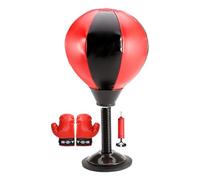 Balle anti-stress - Concentration et agilité améliorées, profil ergonomique élégant, sphère gonflable avec support vertical | Ventouse de qualité industrielle pour le bien-être au travail et les