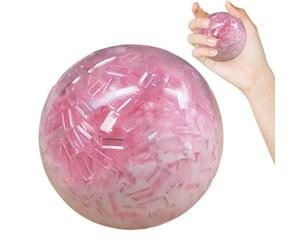 Balle Anti-Stress de Sable croquant, balles à Compression sensorielle à Lent | Jouet sensoriel pour Adultes, Voyageurs, Travail, Voyage, Maison, Bureau, Salle d'attente de méditation
