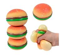 Balle anti-stress Hamburger moelleuse, jouet sensoriel pour l'autisme, jouet de décompression pour soulager le stress et l'anxiété, jouet à pincer Hamburger S