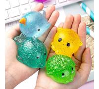 Balle Anti-Stress Pour Enfants, Jouet À Presser, Doux, Amusant, Animal Kawaii, Spongieux, Mochi, Balle Collante