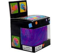 Balle Anti-Stress Spongieuse Ice Cube, Cube De Compression Sensoriel for Soulager Le Stress, Compact Et Portable, Soulage Le Stress for Le Travail Les Études Et Les Voyages(Purple)