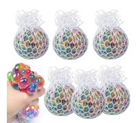Balle Anti-Stress, Squishy Balle Fidget Toys, Anti Stress Enfant Balle, Lot 6 de Boules Anti-Stress pour Enfant et Adulte pour Soulager l'anxiété et Gérer La Colère
