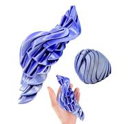Balle anti-stress transformable imprimée en 3D, sphère rotative sensorielle, boule puzzle déformable (5,4 cm/7,4 cm) (dégradé bleu et argenté, 5,4 cm)