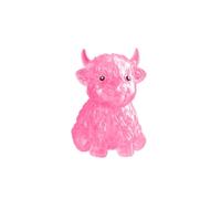 Balle Anti-Stress Vache des Highlands, Jouet squishies, Balle sensorielle Douce à remontée Lente pour soulager Le Stress et Les tics, Balle à Presser en Forme d'animal Mignon, Cadeau d'invité