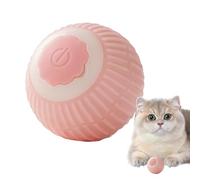 Balle auto-roulante pour chat - Jouet électrique intelligent activé par le mouvement, balle rotative automatique à 360 degrés, revêtement en silicone silencieux, batterie rechargeable USB, évite les