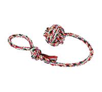 Balle avec corde pour chien coton Kerbl (x1) Bleu 53 cm