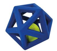 Balle caoutchouc avec balle de tennis pour chien Nobby Pet Bleu 11 cm
