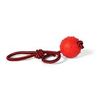 Balle Caoutchouc Jouet pour Chien - Jouet Chien Indestructible Gros Chien avec Ficelle - Libérez Le Stress Et L'énergie De Votre Chien en Le Laissant Mordre Et Se Branler Tug Chien