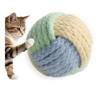 Balle Chat Interactive Balles D'Enrichissement À Mâcher En Corde De Coton | Dentition Rebondissants Pour Chaton D'Intérieur Afin De Protéger Meubles Et Canapé