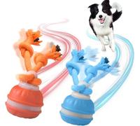 Balle Chien Interactif,Jouets pour Chiens Interactive Intelligent Rechargeable,Interactive Balle Chien Qui Bouge Toute Seule pour Chiot/Chiens de Petite,Jouet Chien Occupation avec Corde à Mâcher (AB)