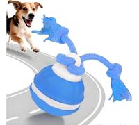 Balle Chien Interactif, Jouets Pour Chiens Interactive Intelligent Rechargeable, Jouet Chien Occupation Avec Corde à Mâcher, Balle Chiot Qui Bouge Toute Seule Pour Petits Et Moyens Chiens (Bleu)