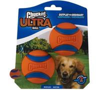 Balle - Chuckit - Ultra Balls - Taille Moyenne - Lot de 2 Caoutchouc Résistant