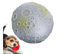Balle clignotante pour chien - Jouet à mâcher rebondissant - Design lune - Jouet interactif et stimulant pour chien - Pour lutter contre l'ennui, pour les activités actives, ludiques et les mouvements