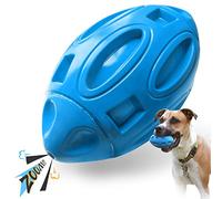 Balle couinante en caoutchouc à mâcher pour chiens agressifs - Jouet presque indestructible et durable avec couineur, idéal pour les races moyennes et grandes