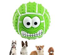 Balle couineuse en latex pour chien, balles couinantes en caoutchouc, balles à mâcher rondes et douces et drôles pour le nettoyage des dents, jouet à mâcher durable pour chat et chien