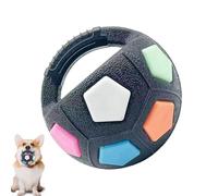 Balle couineuse indestructible - Jouet à mâcher de football, jouet robuste | Sortie sûre et satisfaisante pour vos amis à fourrure, instinct de mastication naturel, jouet polyvalent conçu pour