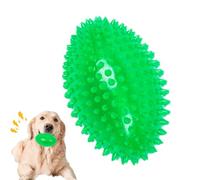 Balle couineuse pour chien - Design de balle à picots pratiquement indestructible, fabriqué à partir de caoutchouc naturel pour soulager la dentition, son fort attire le jeu | Fournitures interactives