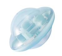 Balle D’Alimentation Lente Roly-Poly Bleue en PP pour Animaux | Base Oscillante Anti-renversement, Distribution de Friandises, Contrôle des Portions au Repas, pour Chats