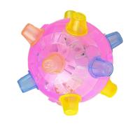 balle d'activation rebondissante, balle d'activation de saut pour | Boule roulante pour chien avec lumières et musique, boule de danse interactive en mouvement pa