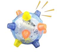 Balle d'activation rebondissante - Jouet interactif pour chien - Balle lumineuse roulante - Jouet musical à secouer - Balle de danse 2025 pour chiens d'intérieur et d'extérieur - Jouet amusant avec