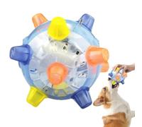 Balle d'activation sautante pour Chiens, Jouet Balle vibrante pour Chien | Jouet roulant actif pour chien avec lumières et musique, balle interactive pour chien à