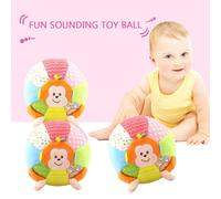 Balle D'animal En Peluche Pour Bébé De 0 À 3 Ans, Jouet Mobile Doux Avec Hochet Sonore, Balle De Musculation Confortable Pour Bébé, Jouet Amusant, Cadeau