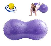 Balle d'arachide anti éclatement de 35 x 18 pouces avec une pompe à air Boule de cacahuète en PVC épais pour thérapie pour enfants Grossesse Balle de yoga portable pour la salle de gym à domic