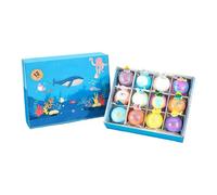 Balle De Bain pour | 12 Pièces Cartoon Coloré Et Portable Jeu De Bulles - Ensemble ludique de Bain Naturel pour Baignoire,Garçons, Fille, Amis, Temps Familial, Jardin, Piscine,