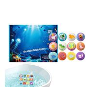 Balle De Bain Pour - 12 pièces de mousse parfumée douce et rafraîchissante avec jouets,Boules De Bain À L'Huile - Bas De Noël Anniversaire Spa Douche Garçons et