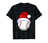 Balle de Baseball Bonnet de Noël T-Shirt