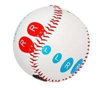 Balle de baseball d'entraînement de pitch - 22,4 cm - Équipement d'entraînement de baseball de 9 pouces - Avec marqueurs de positionnement des doigts à code couleur pour gauchers et droitiers