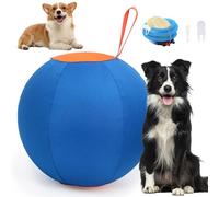 Balle de berger pour chiens 18 pouces Balle pour chien en PVC à fermeture éclair avec sangle de poignée et housse en polyester Chien interactif résistant aux rayures pour l'entraînement, pour chiens